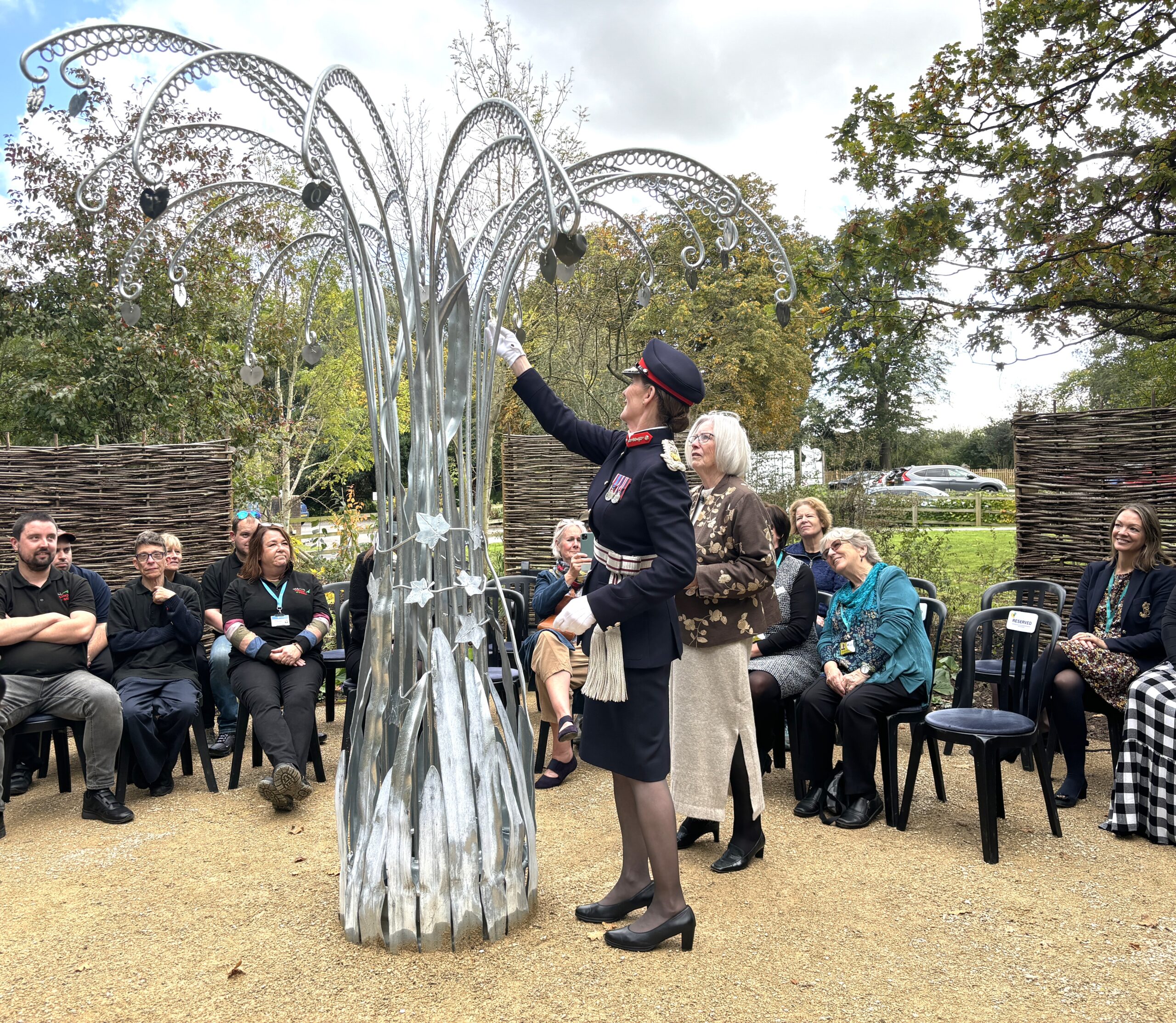 Opening a special garden space for honouring loved ones missed